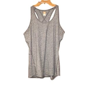 Lucy LucyTech Women’s Racerback Tank Top Large Gray Athletic Stretch Workout